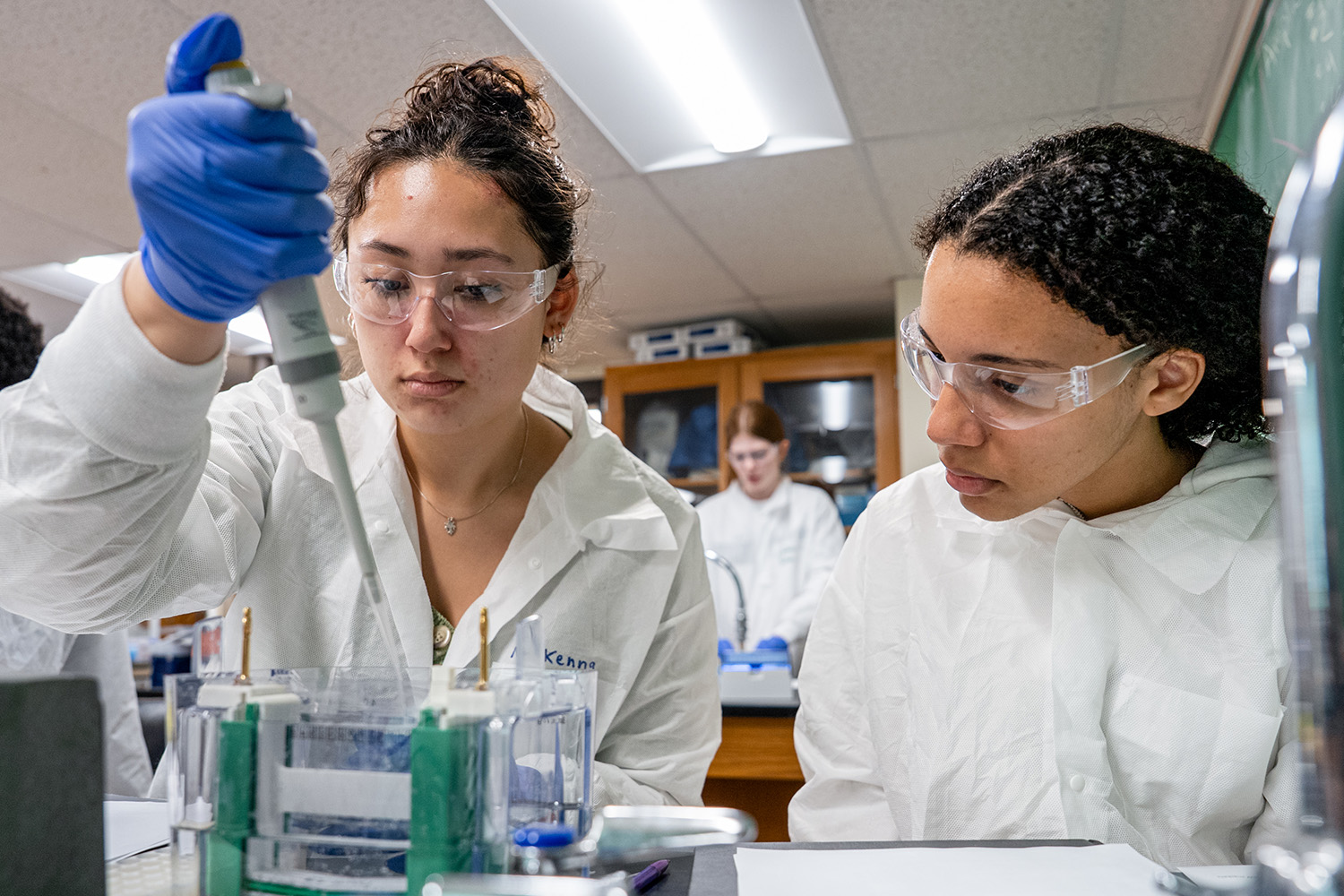 students in a lab