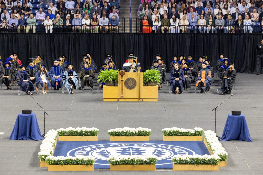 faculty at commencement