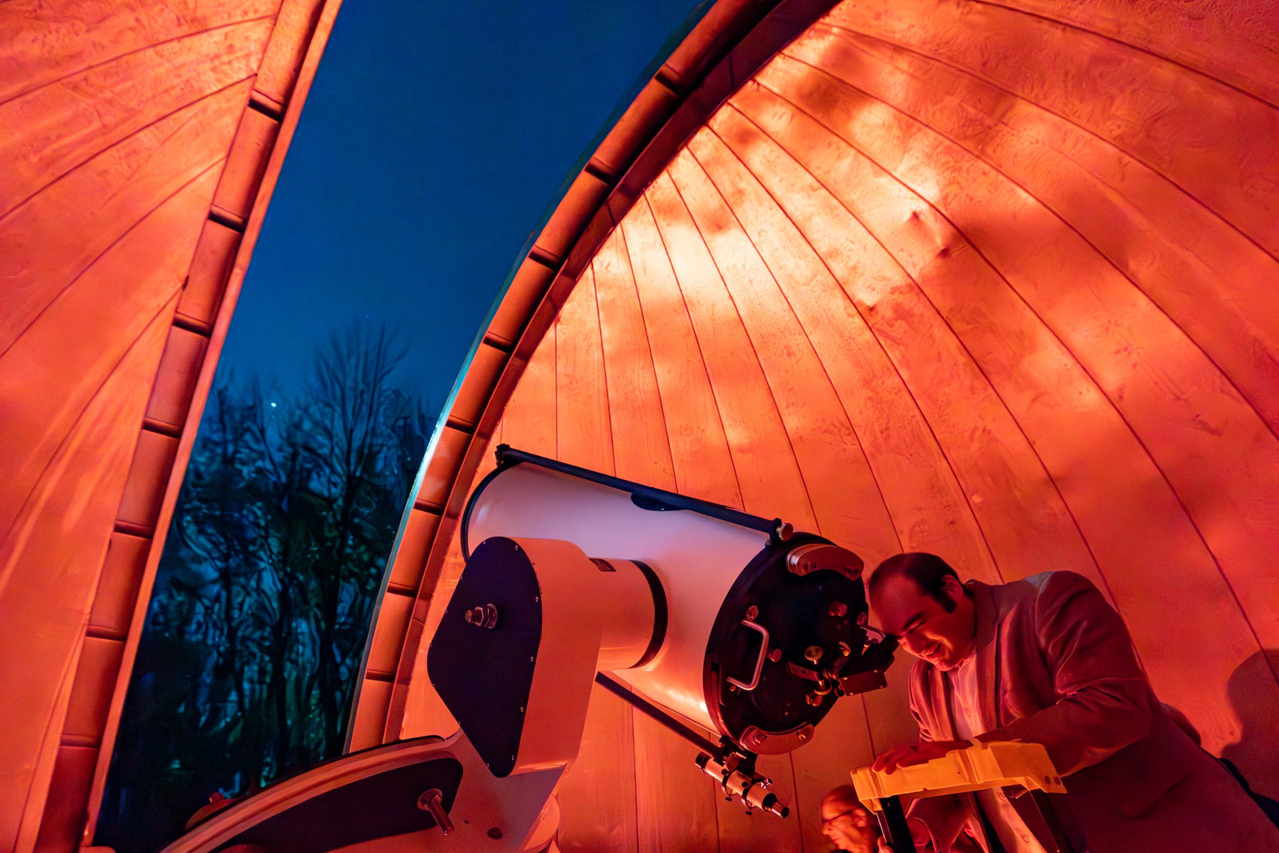 view from inside observatory