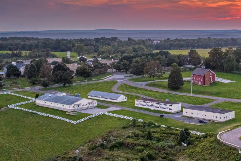 aerial view of poultry unit