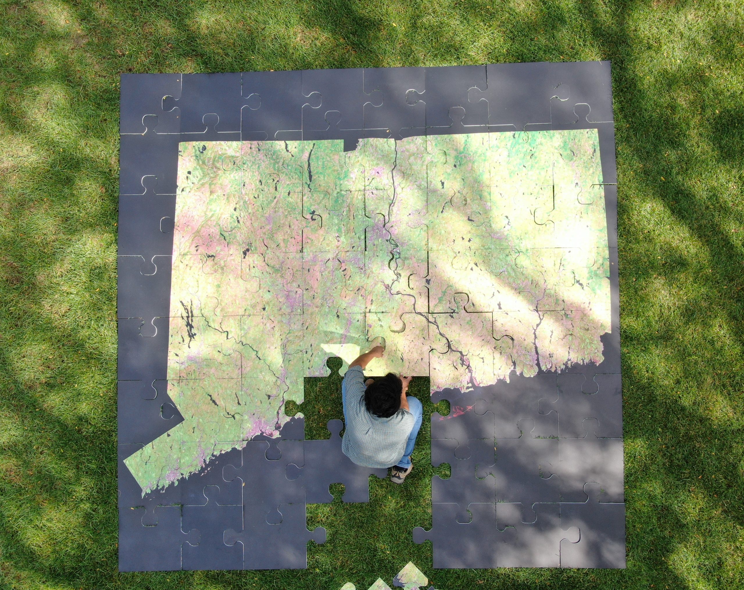 A large puzzle of a CT map