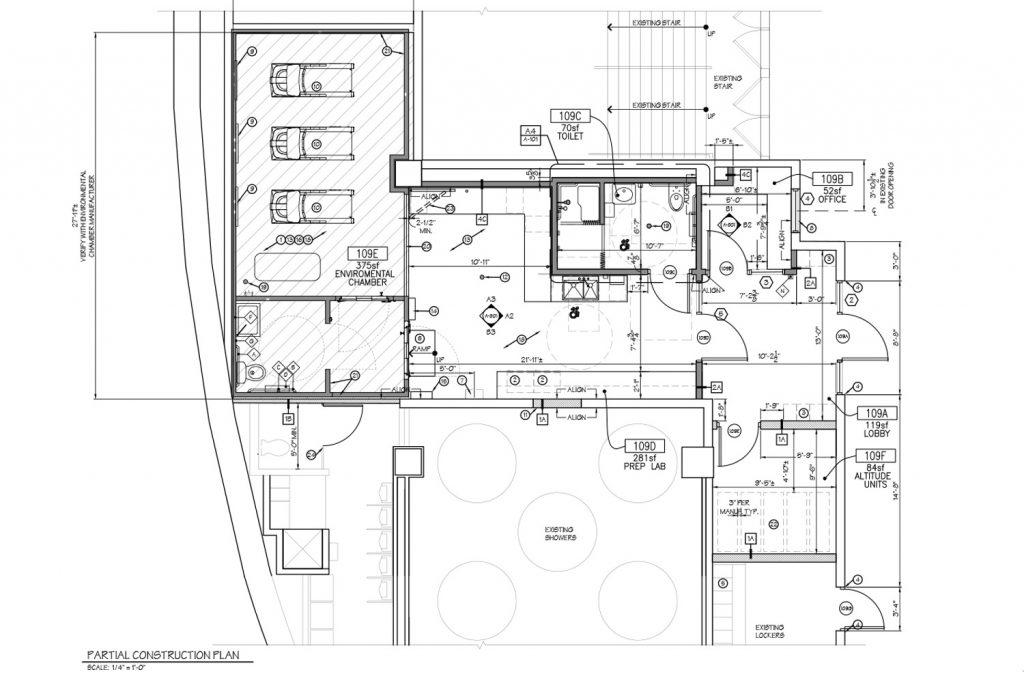 map of the lab